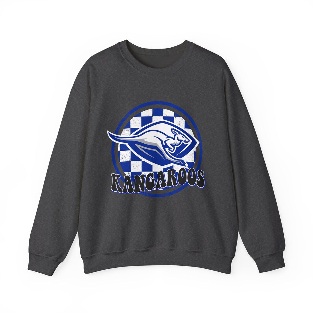 Kangaroos Crewneck Sweatshirt — Retro Mascot Sports Pullover