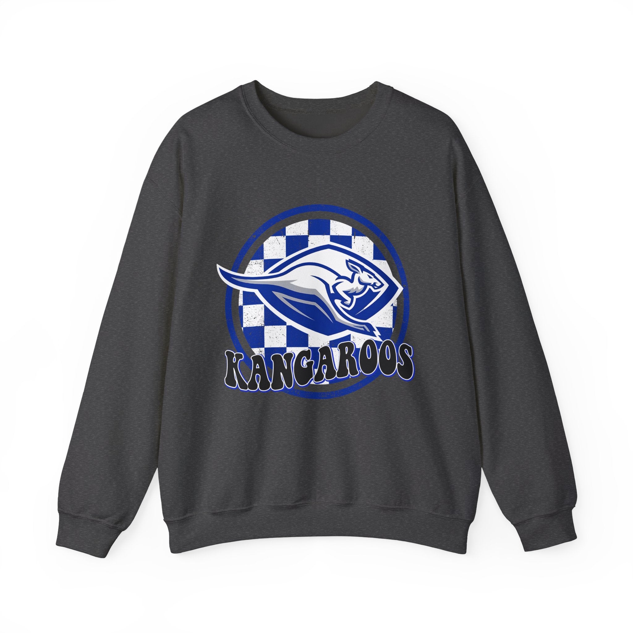 Kangaroos Crewneck Sweatshirt — Retro Mascot Sports Pullover