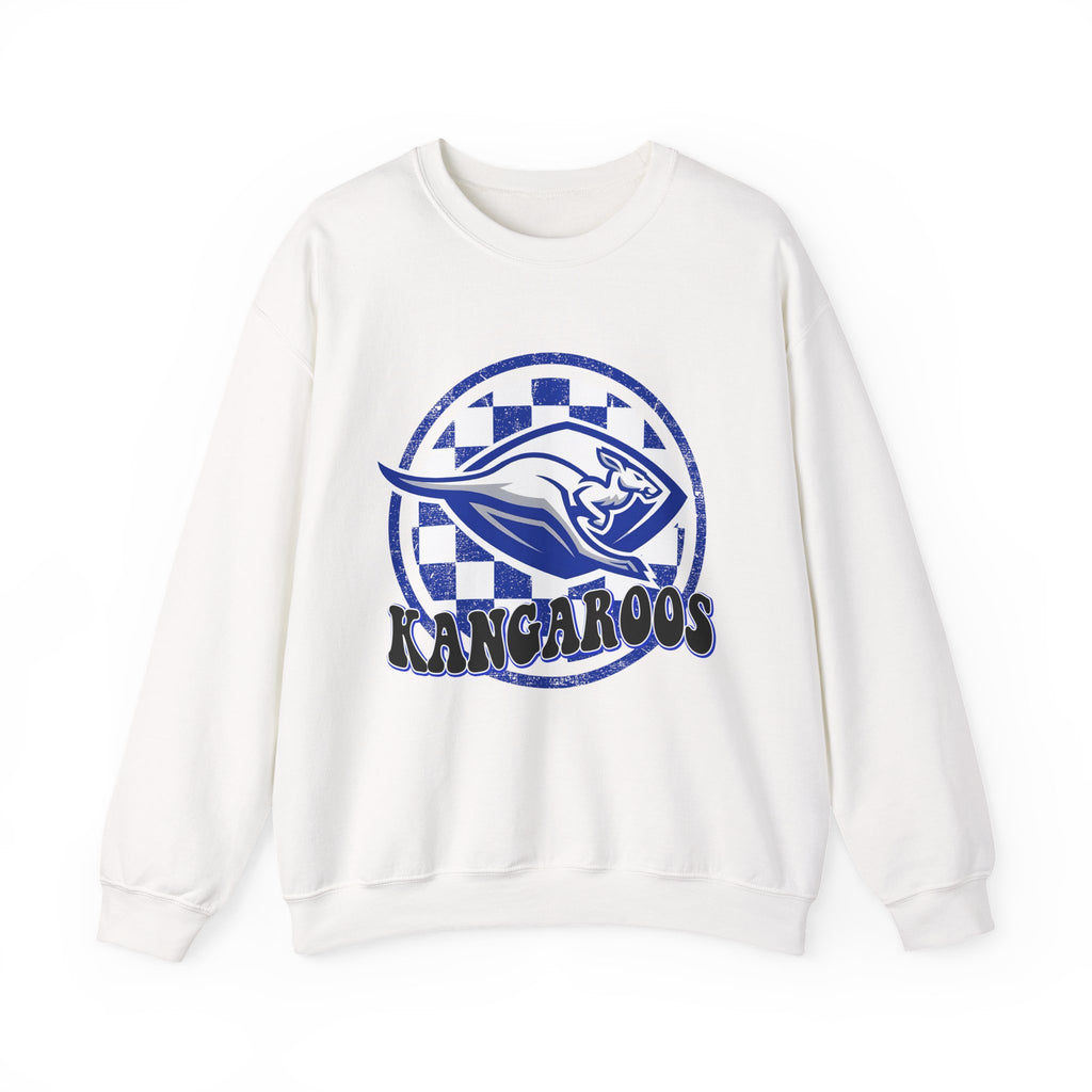Kangaroos Crewneck Sweatshirt — Retro Mascot Sports Pullover