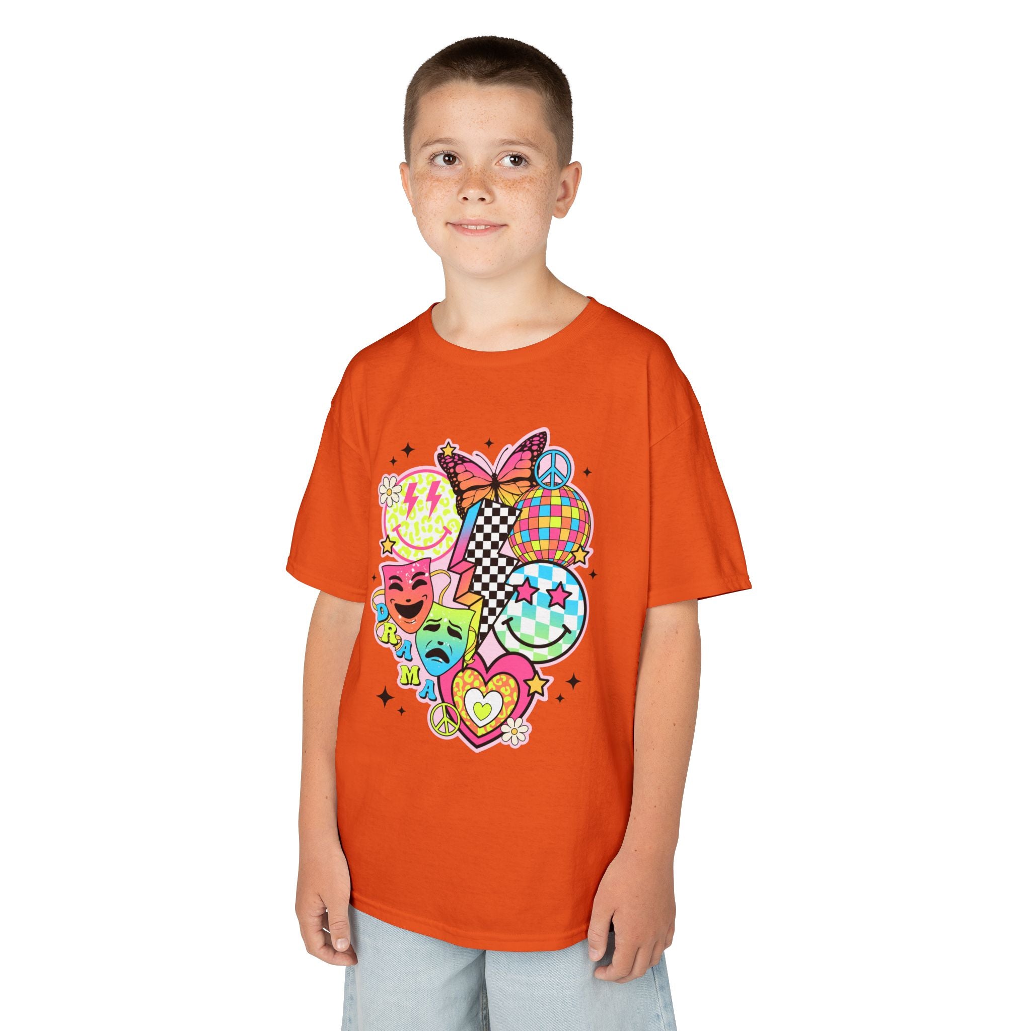 Kids Drama T-Shirt — Colorful Happy Collage