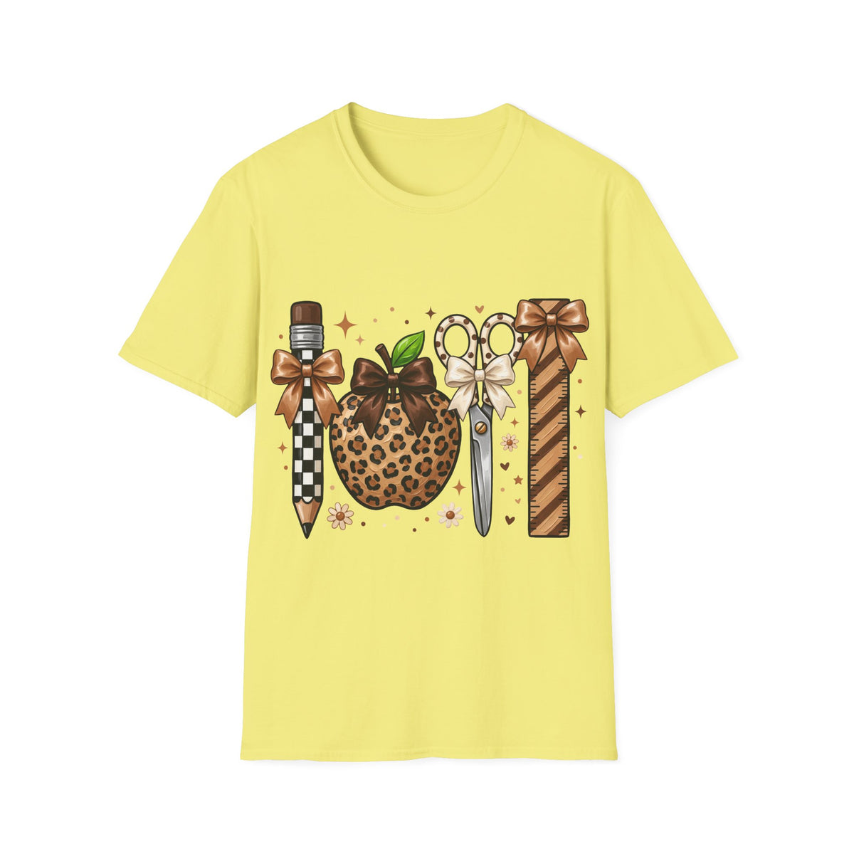 Leopard Apple Scissors T‑Shirt