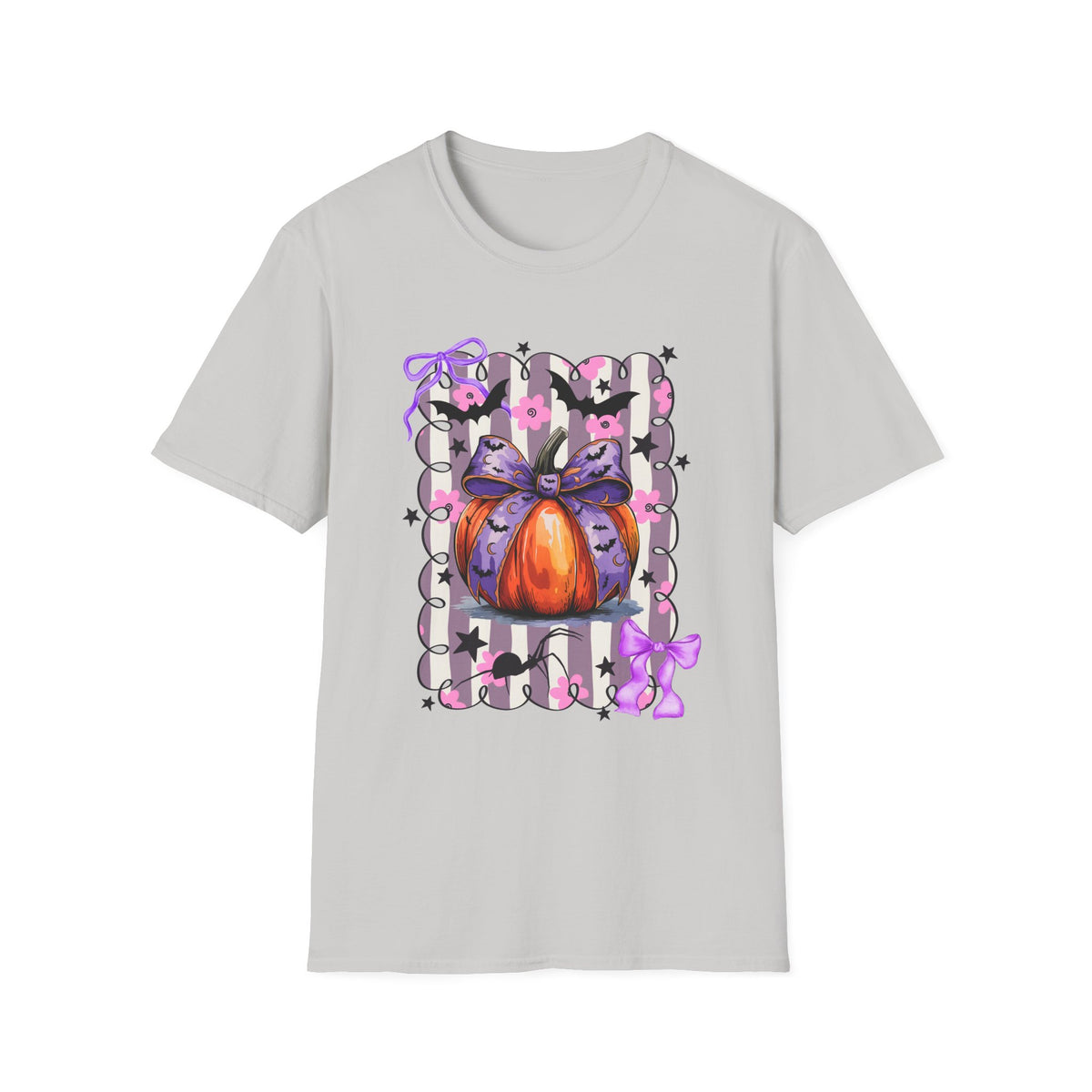 Purple Bow Pumpkin T-Shirt