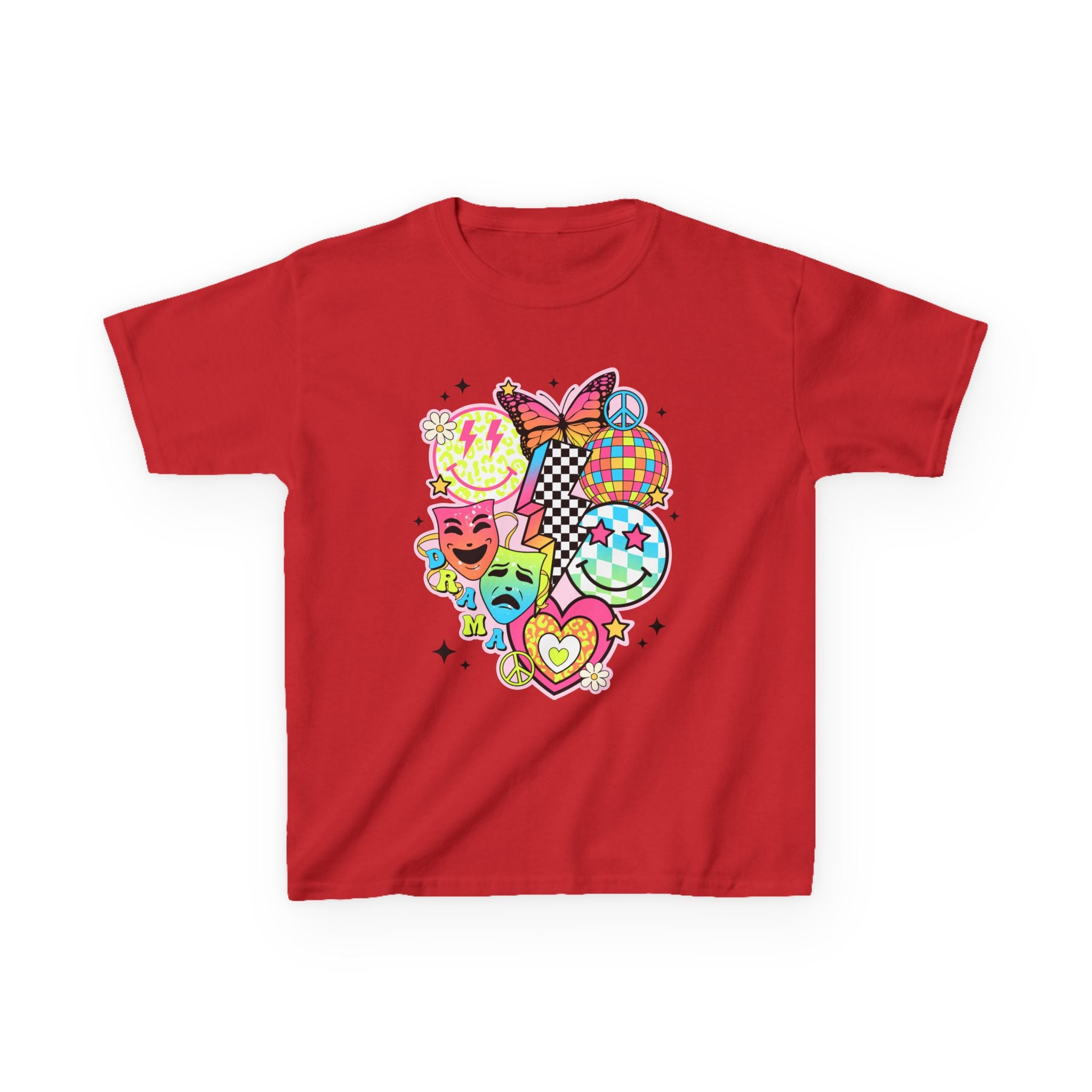 Kids Drama T-Shirt — Colorful Happy Collage