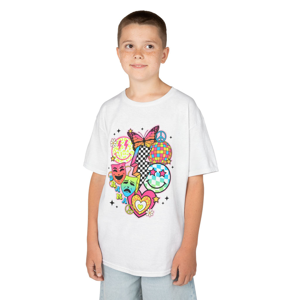 Kids Drama T-Shirt — Colorful Happy Collage