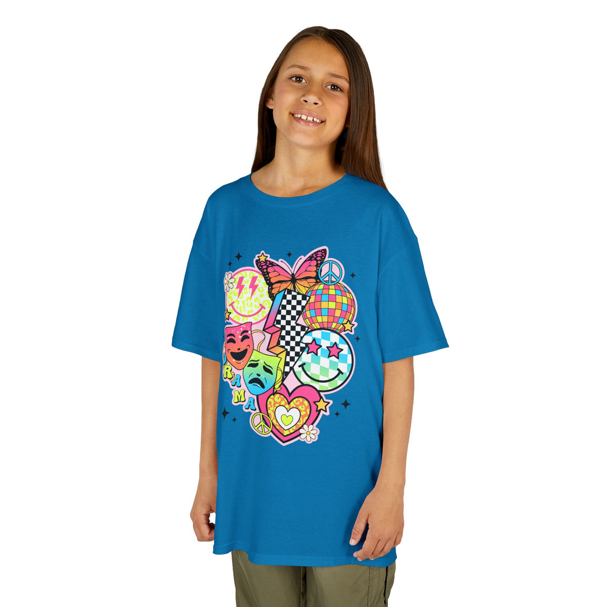 Kids Drama T-Shirt — Colorful Happy Collage