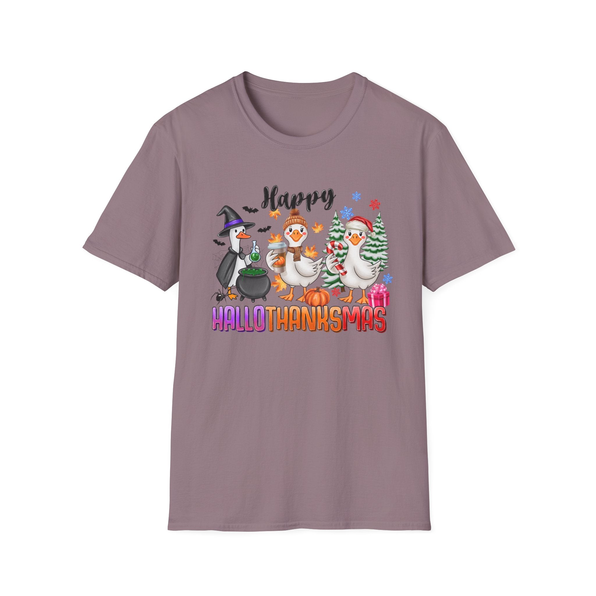 Holiday Geese 'Happy HalloThankSmas' T-Shirt