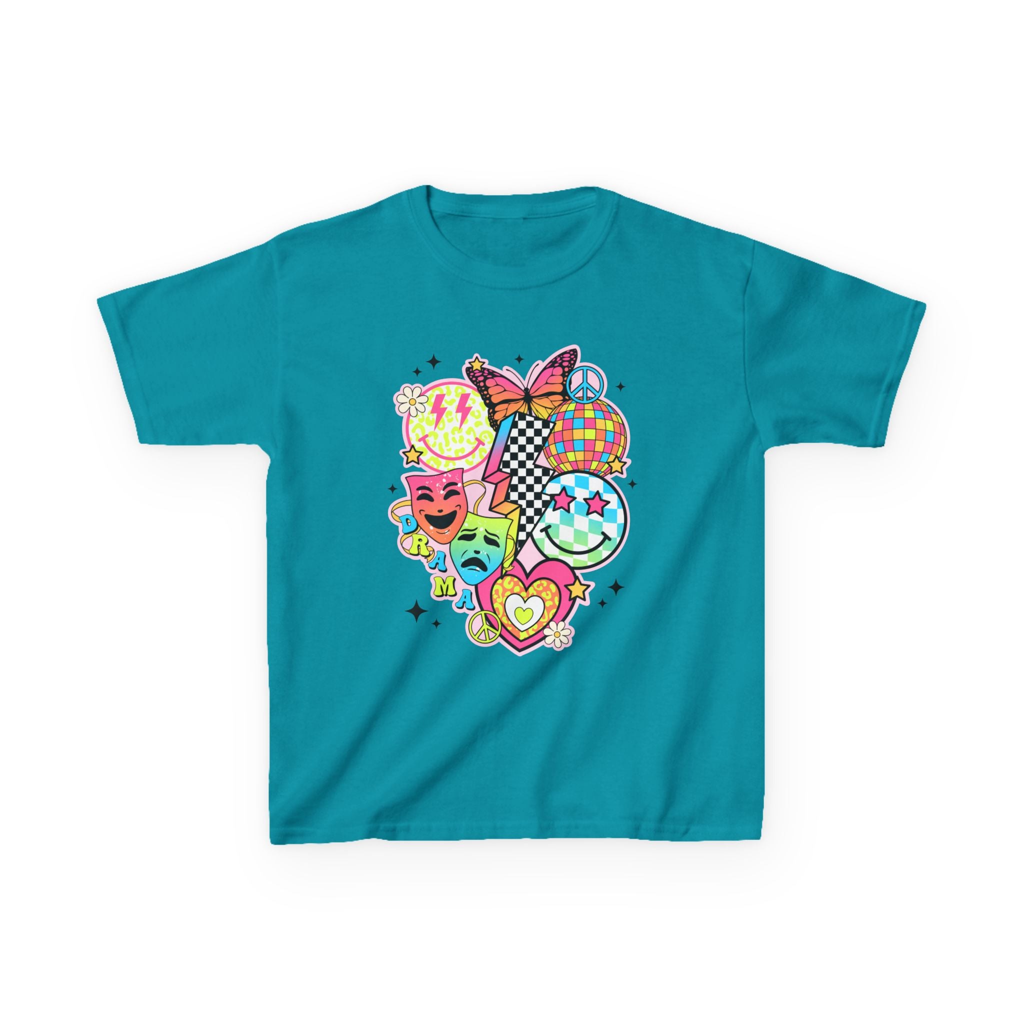 Kids Drama T-Shirt — Colorful Happy Collage