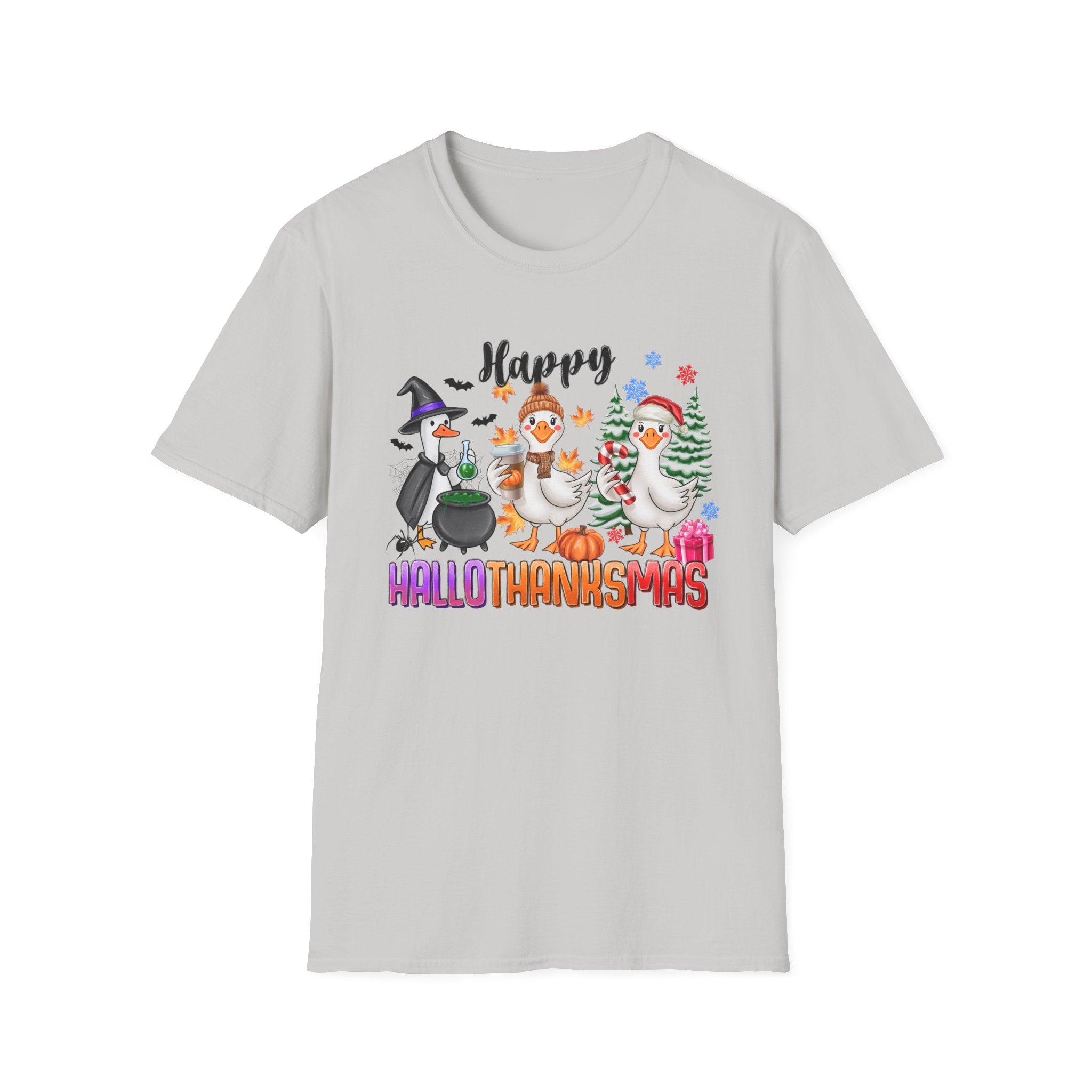 Holiday Geese 'Happy HalloThankSmas' T-Shirt