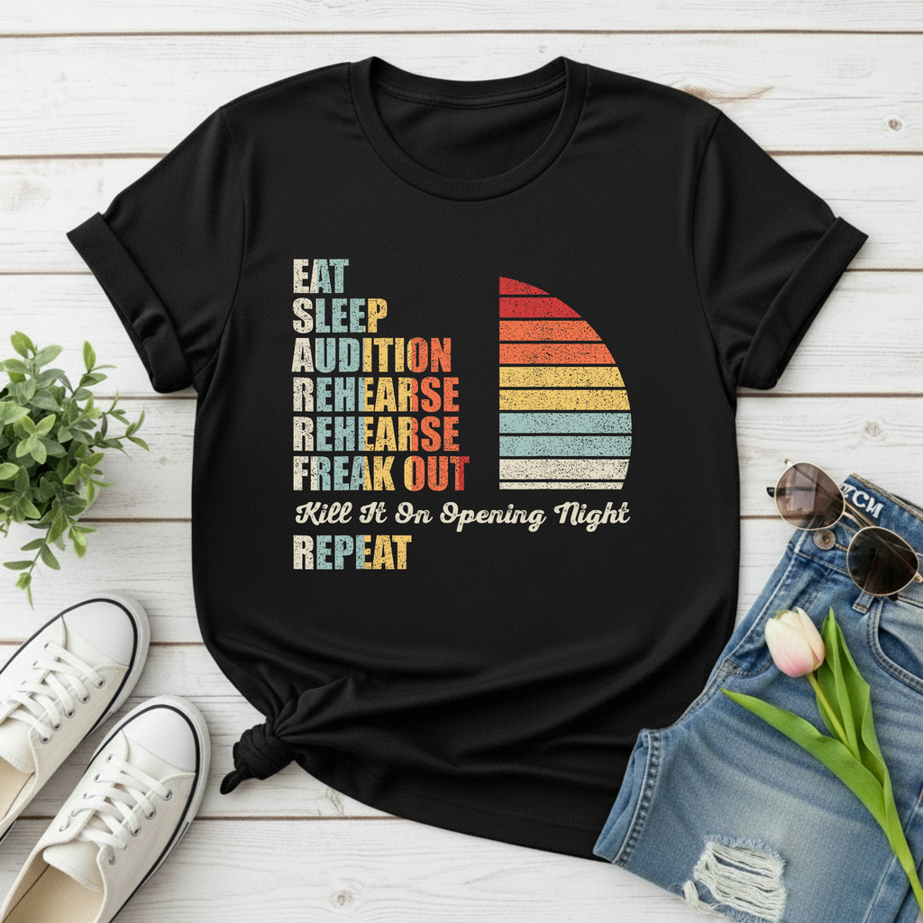 Vintage Rehearse, Freak Out, Repeat T‑Shirt