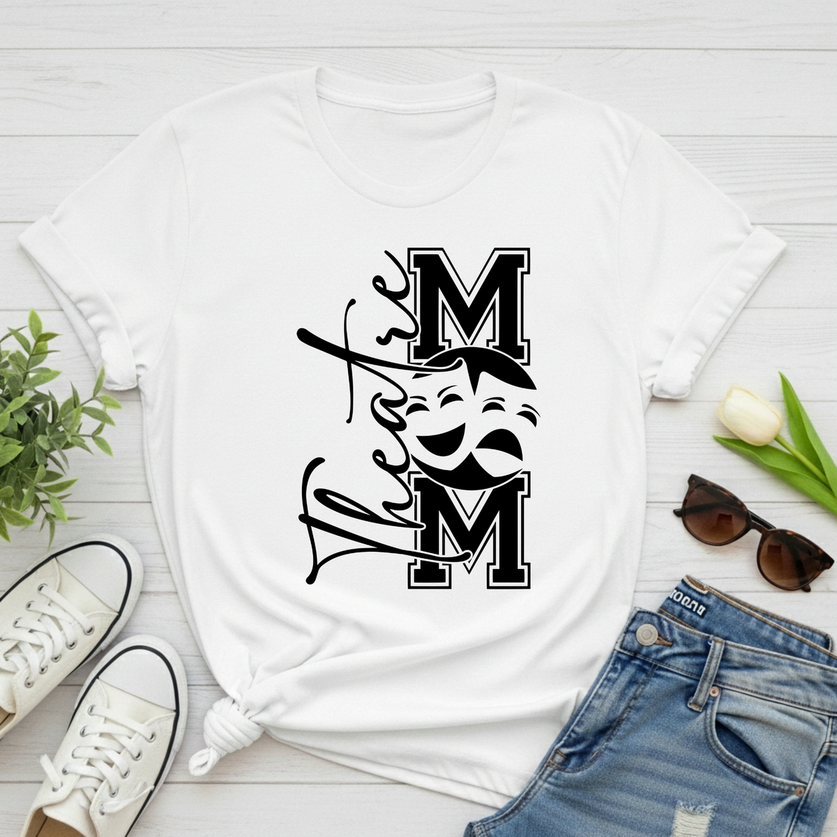 Theatre Mom T-Shirt – Black Logo