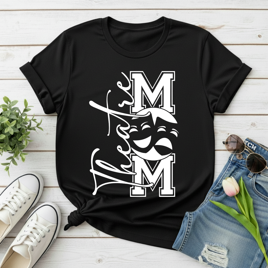 Theatre Mom Graphic T-Shirt- White Logo
