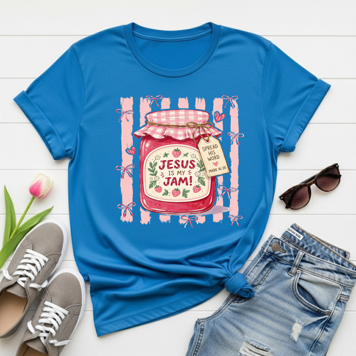 Jesus Is My Jam T-Shirt — Christian Faith Jam Jar Graphic Tee