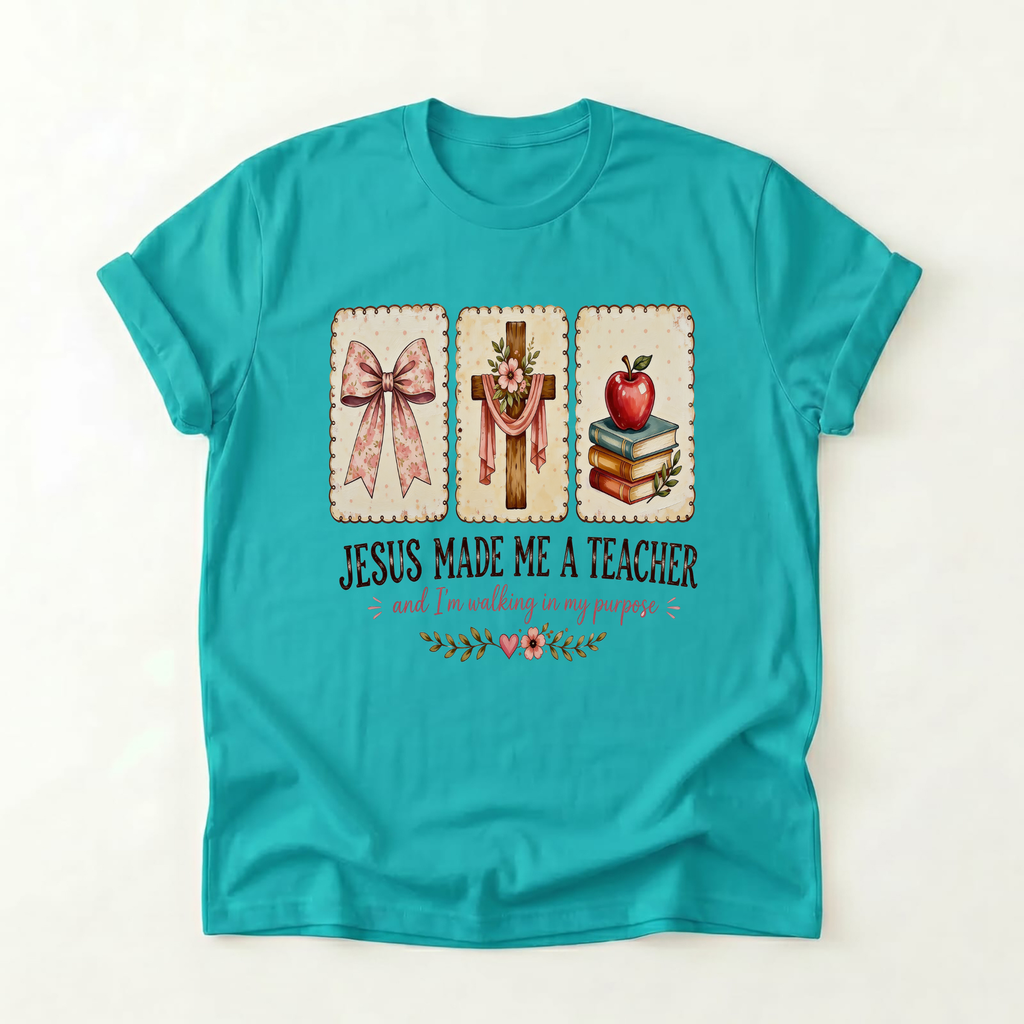 “Jesus Made Me a Teacher”  T‑Shirt