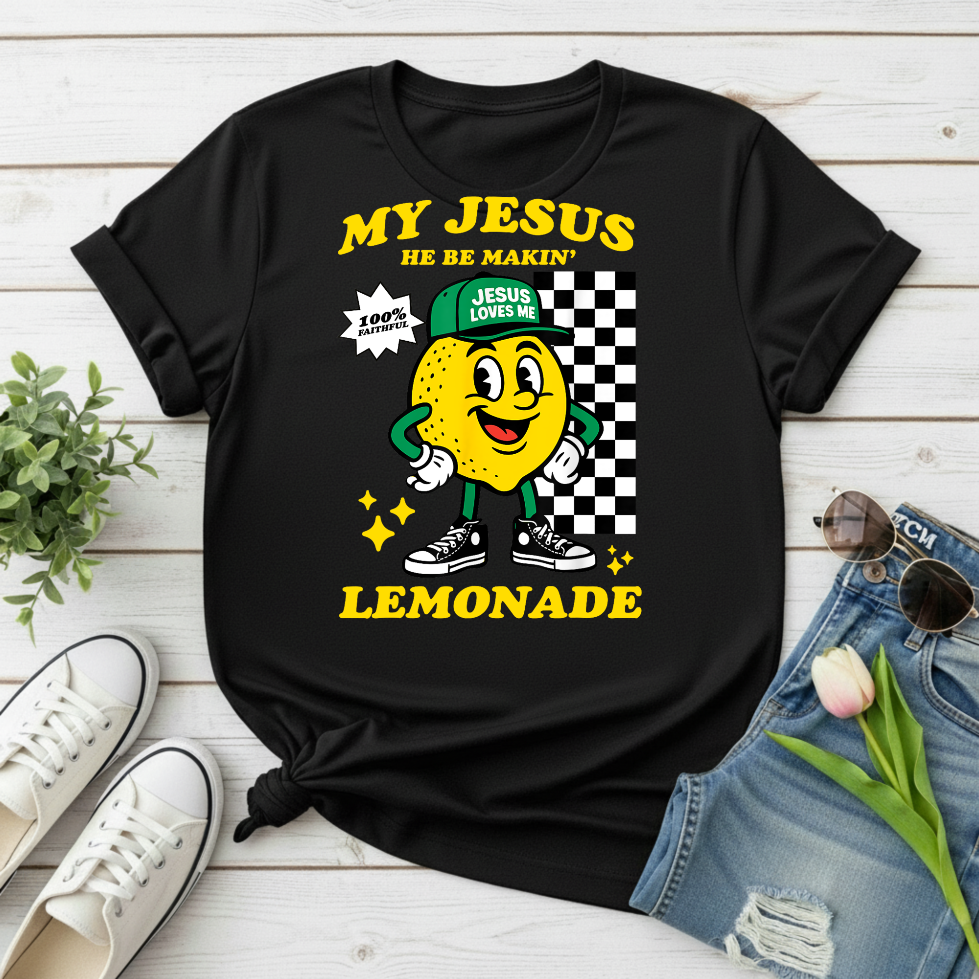 "My Jesus He Be Makin' Lemonade" Graphic T-Shirt