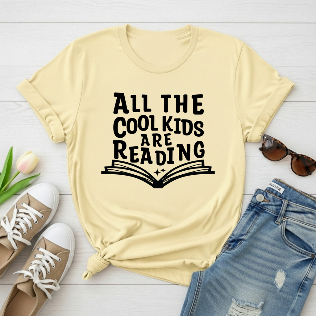"All The Cool Kids Are Reading" T-Shirt