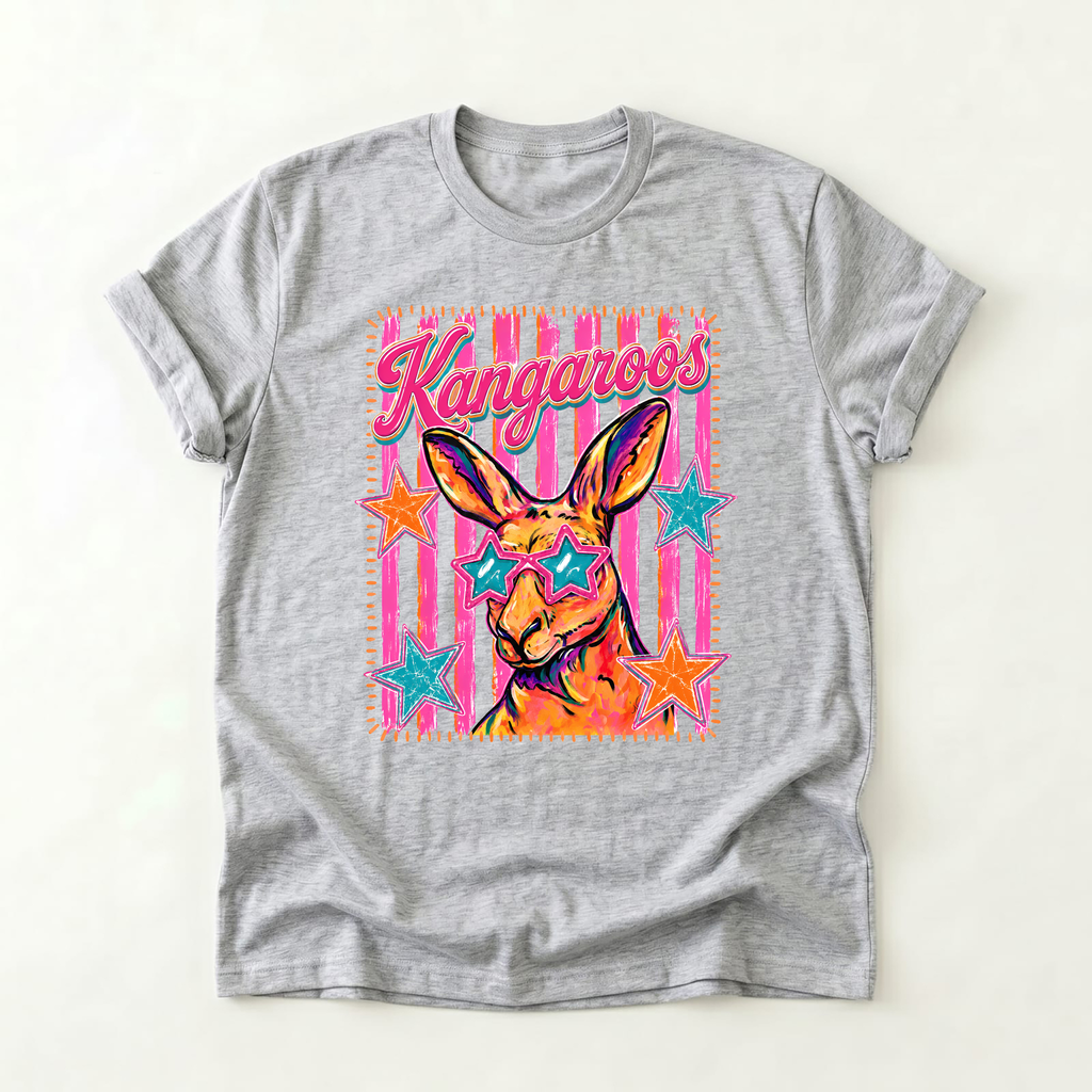 Kangaroos Retro Stripe Tee