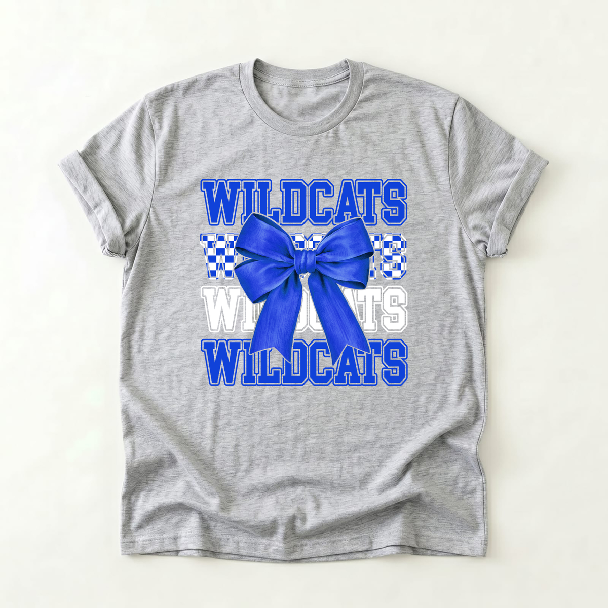 Wildcats Royal Blue Bow T‑Shirt