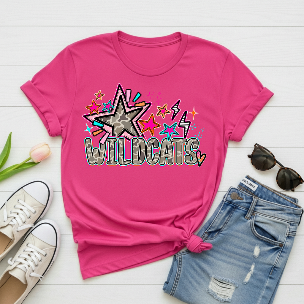 Wildcats Star Graphic T-Shirt