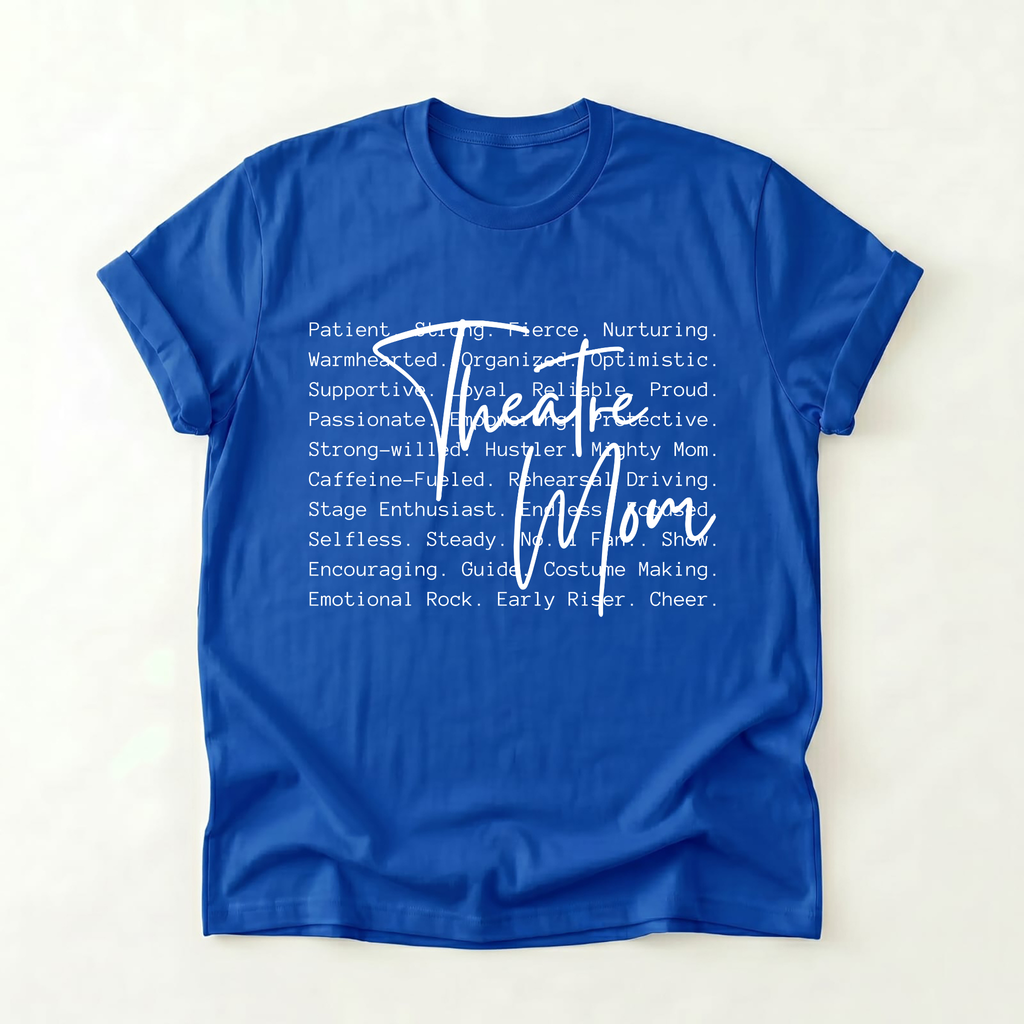 'Theatre Mom' Scripted White Tee