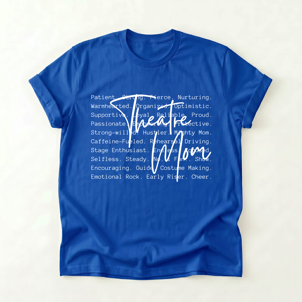 'Theatre Mom' Scripted White Tee