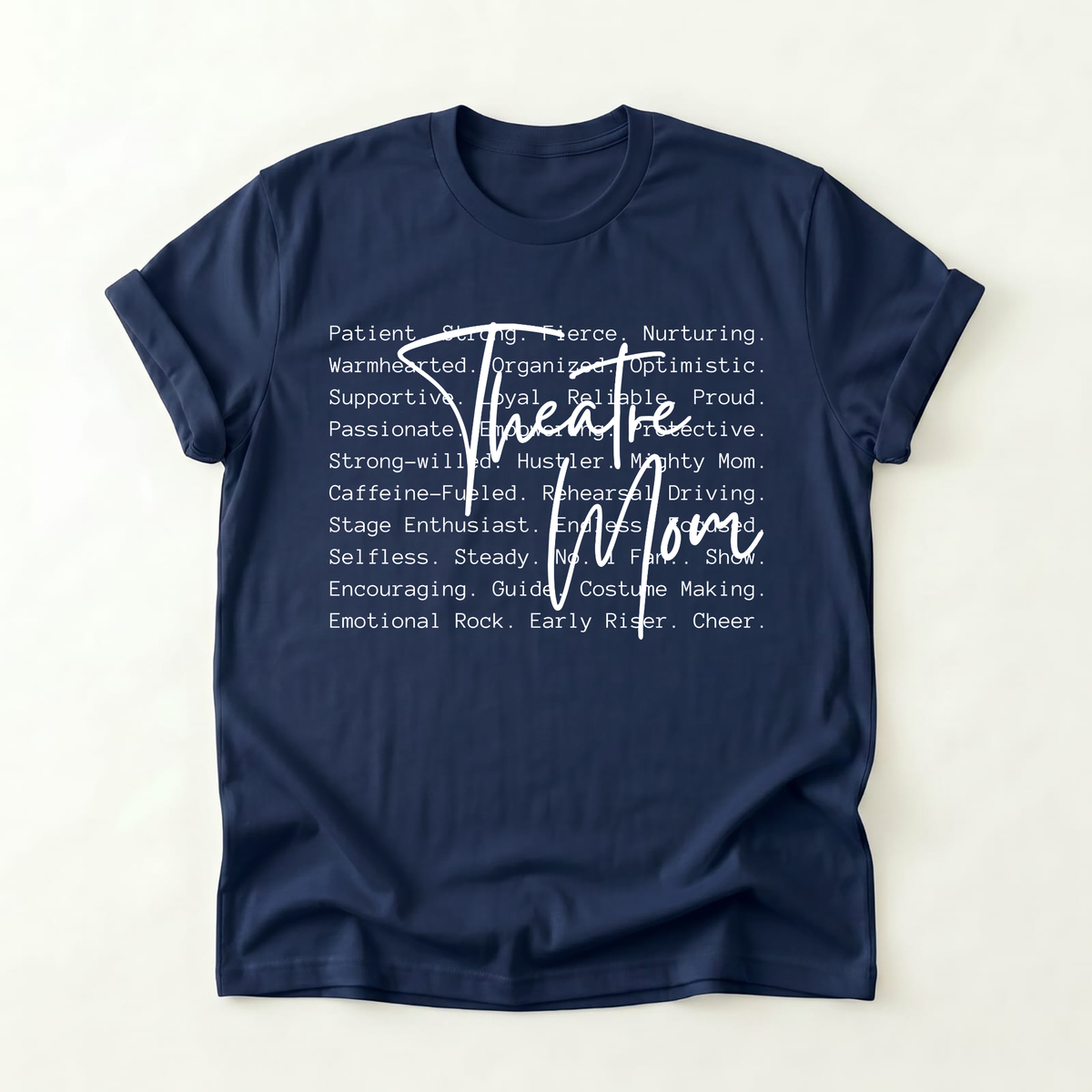 'Theatre Mom' Scripted White Tee