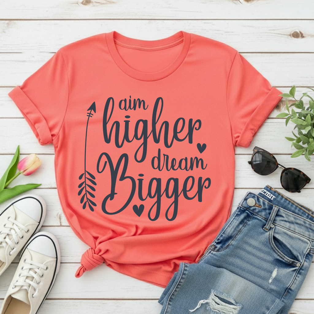 "Aim Higher Dream Bigger" T-Shirt