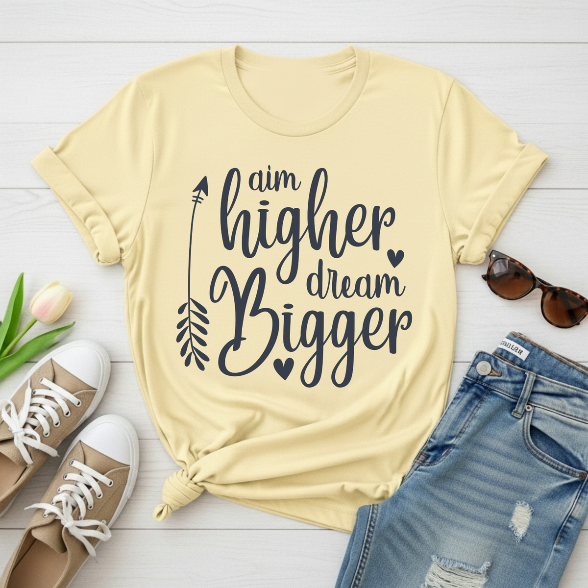 "Aim Higher Dream Bigger" T-Shirt