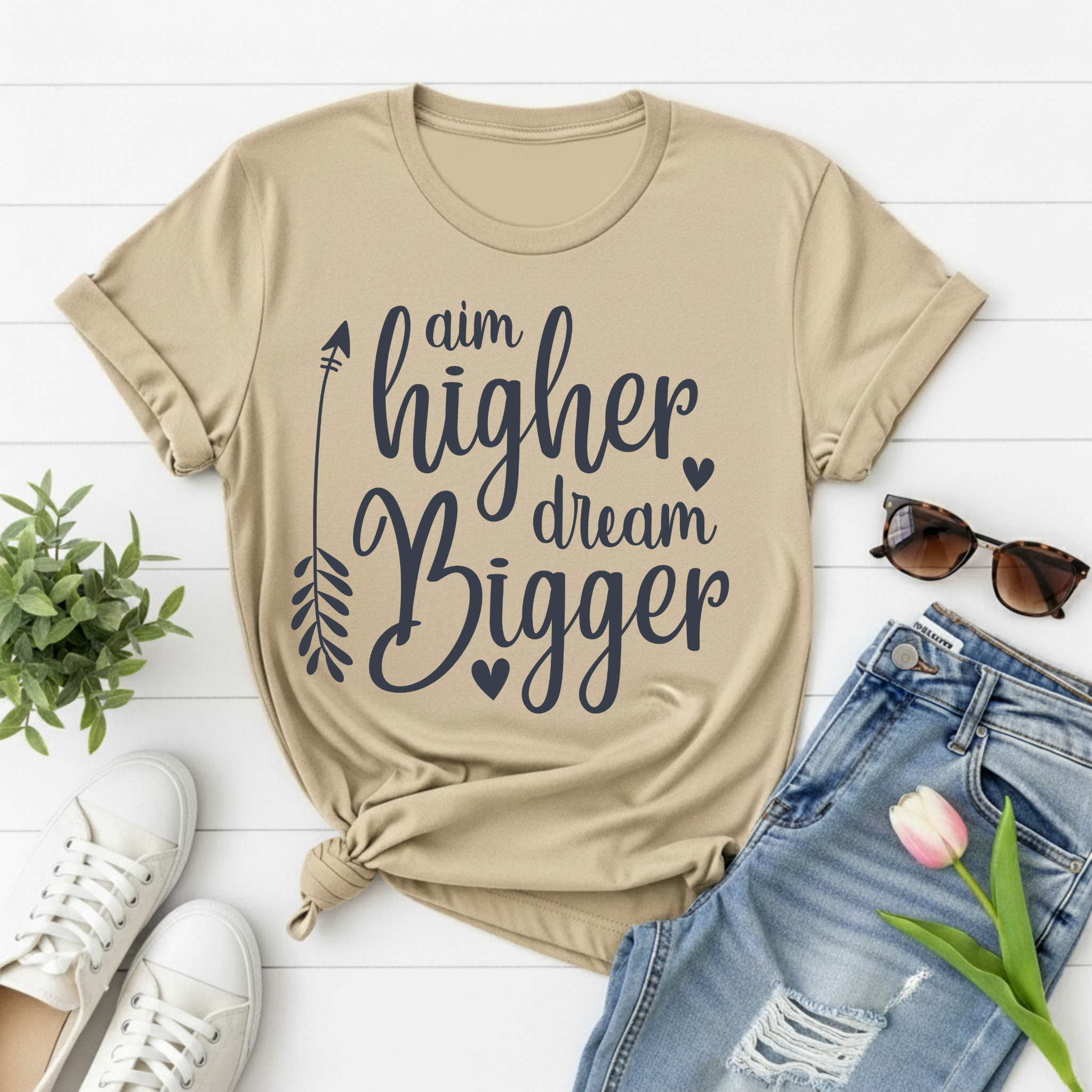 "Aim Higher Dream Bigger" T-Shirt