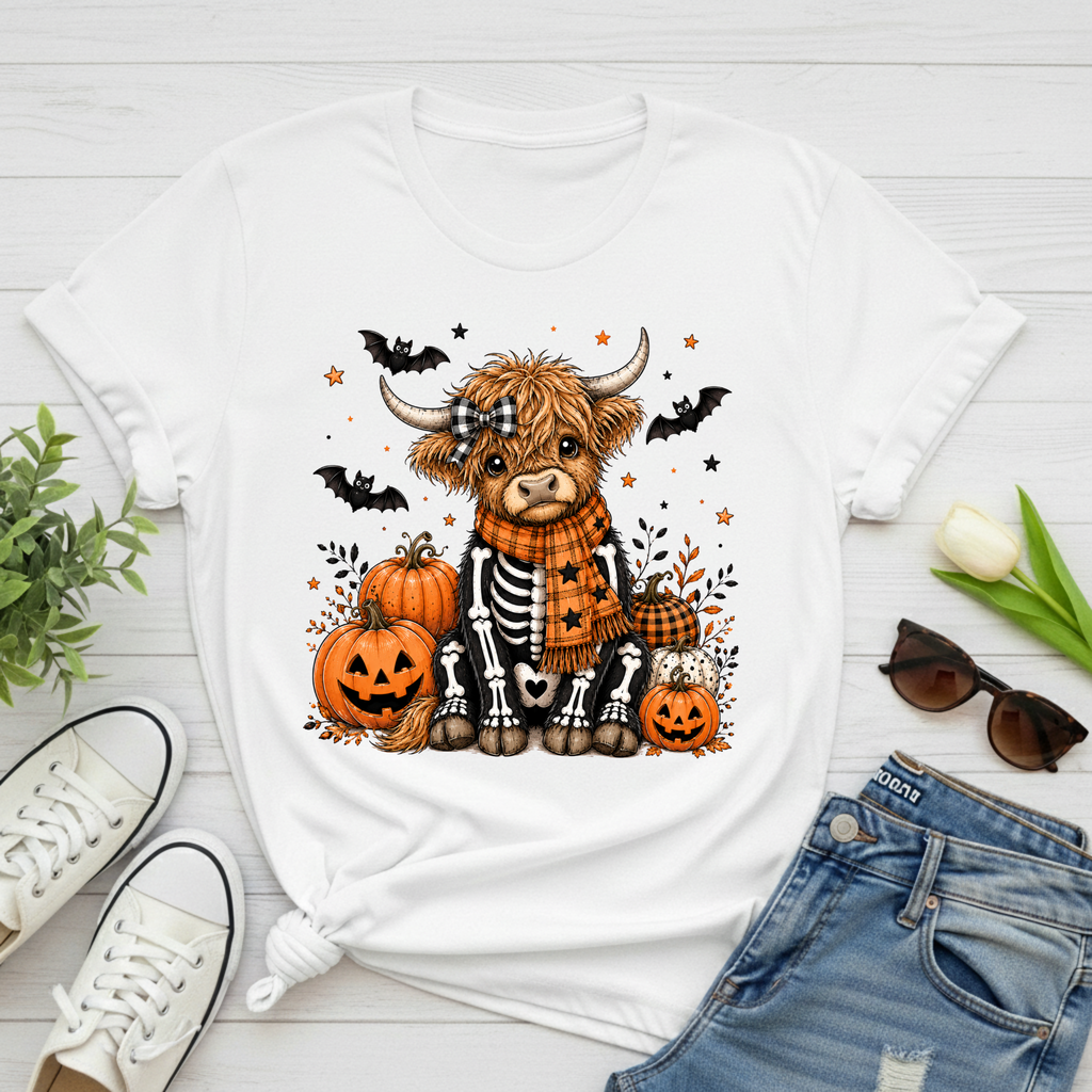 Halloween Highland Cow T-Shirt
