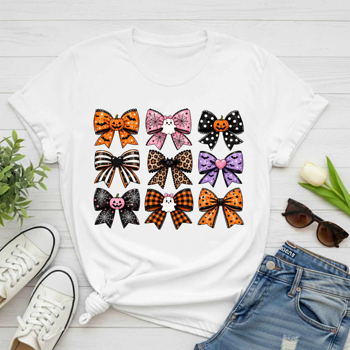 Halloween Bow T-Shirt