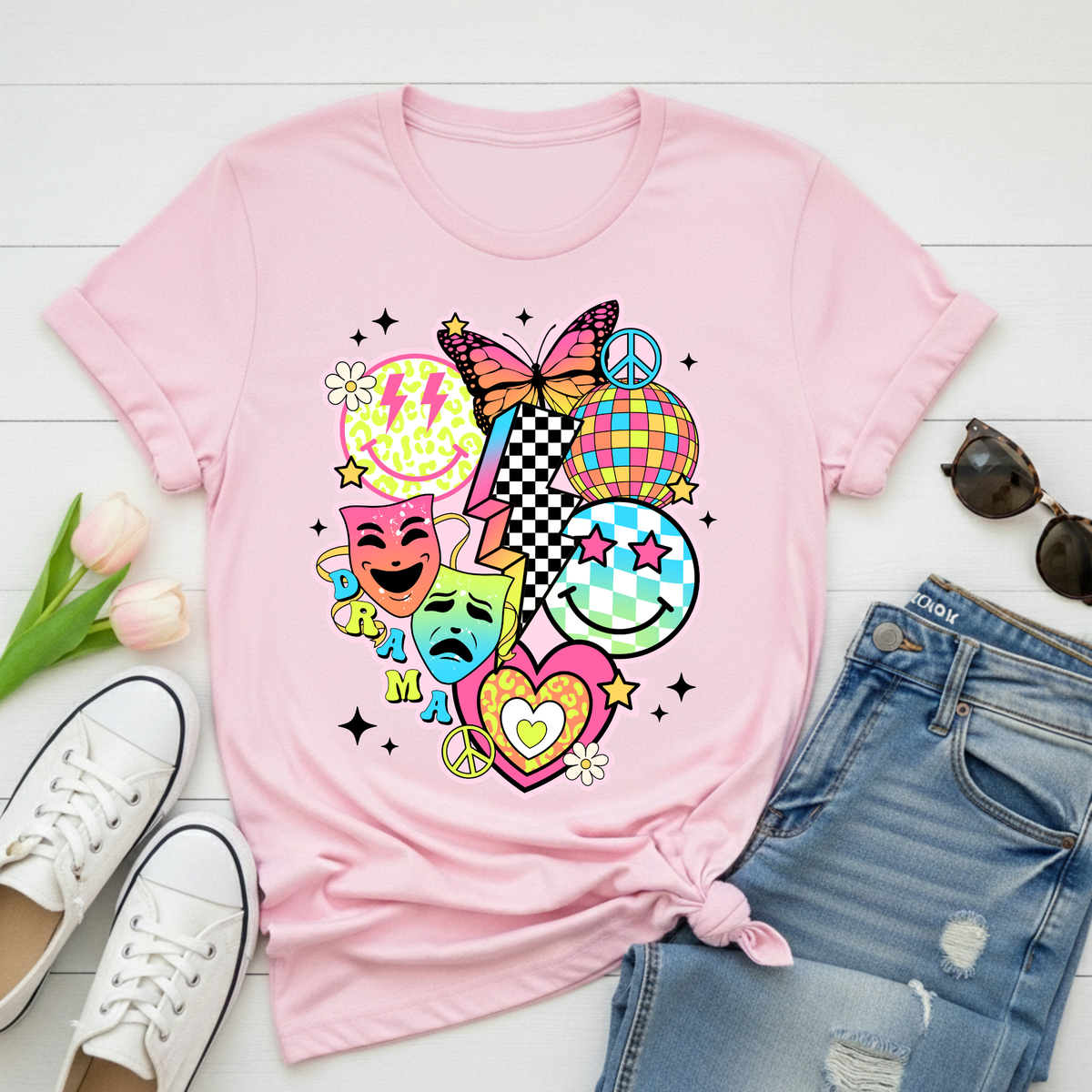 90s Vibe Collage T-Shirt