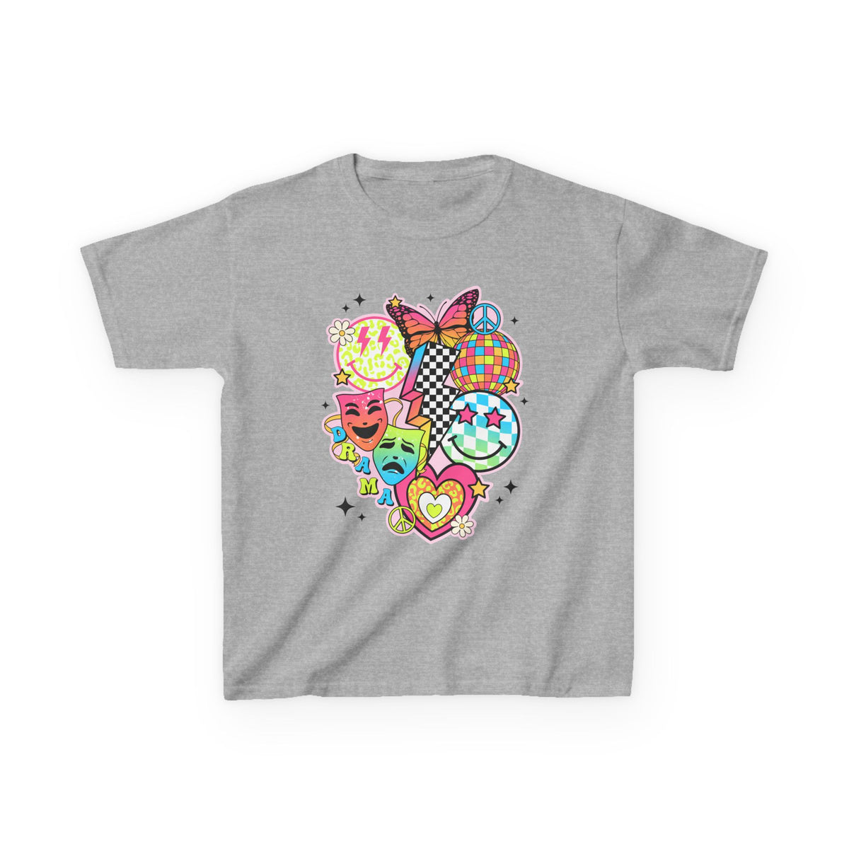 Kids Drama T-Shirt — Colorful Happy Collage