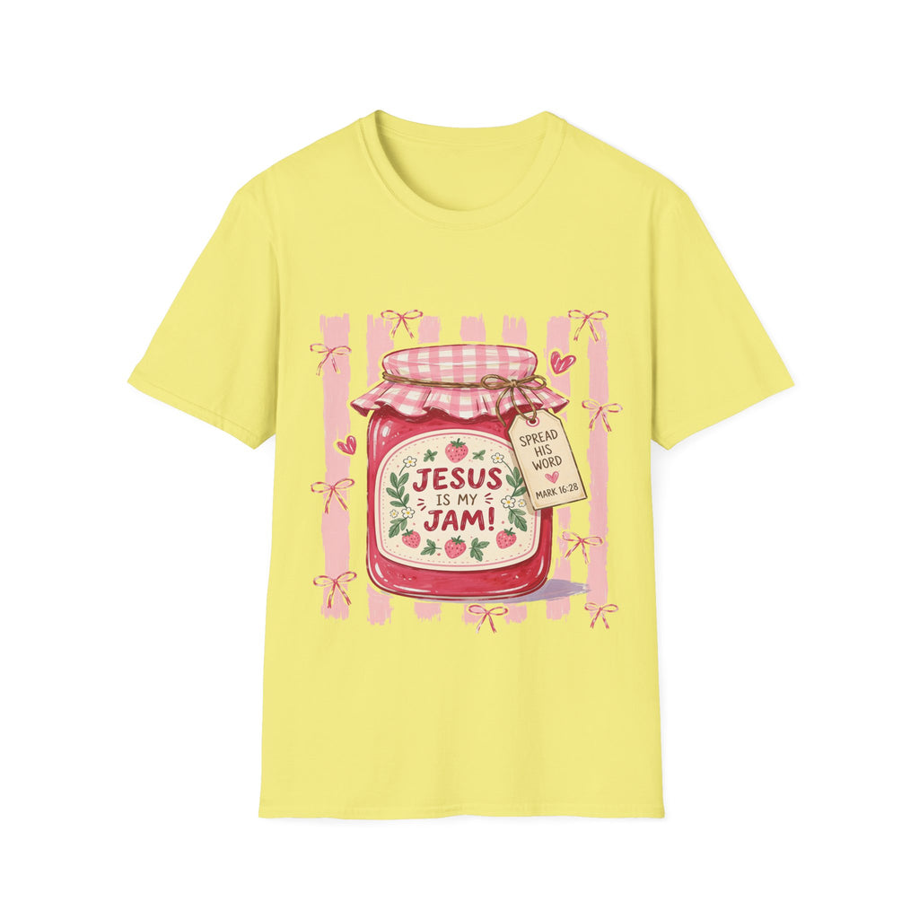 Jesus Is My Jam T-Shirt — Christian Faith Jam Jar Graphic Tee
