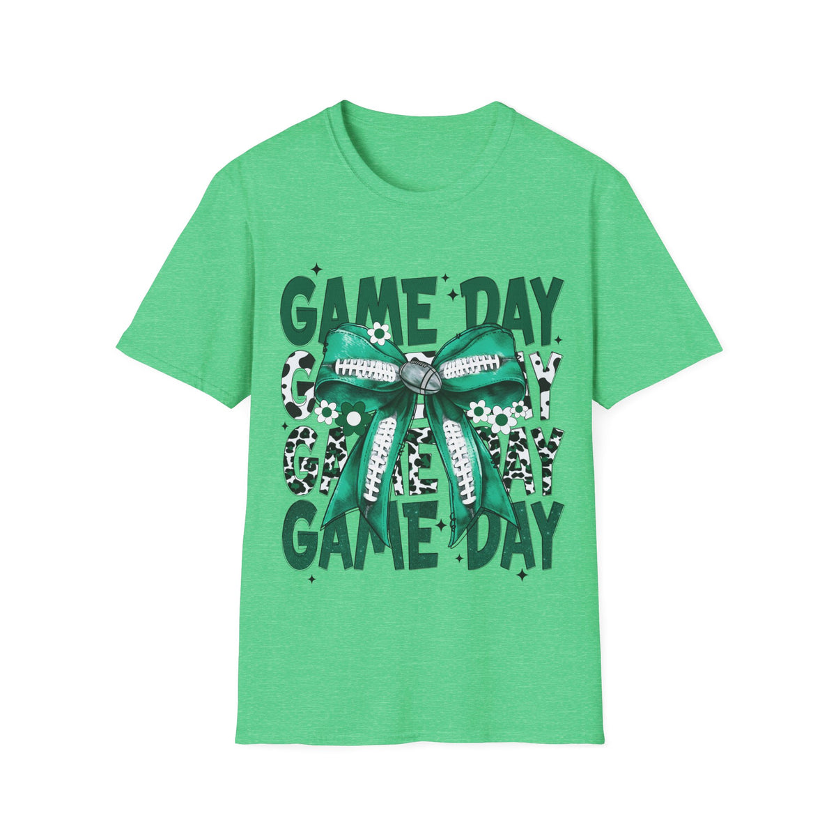 Game Day T-Shirt — Green Bow Football Tee