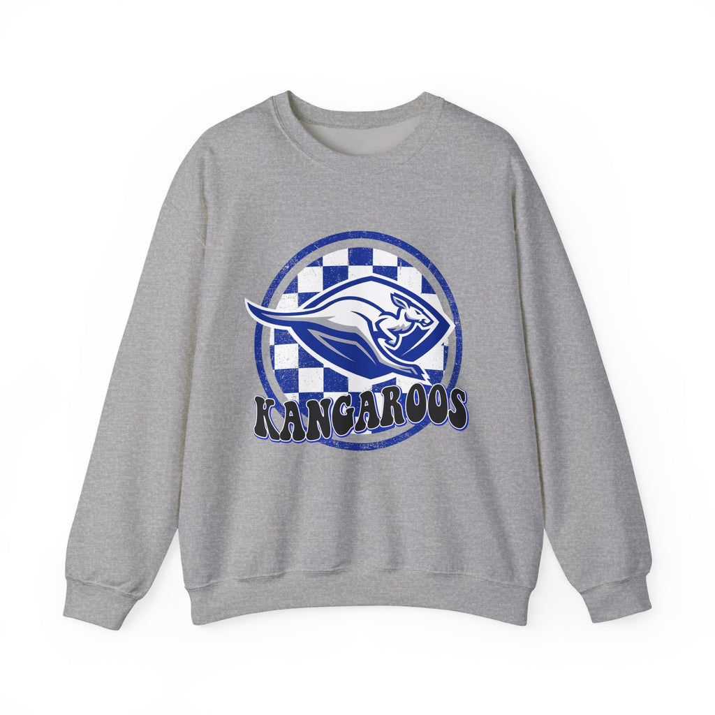 Kangaroos Crewneck Sweatshirt — Retro Mascot Sports Pullover