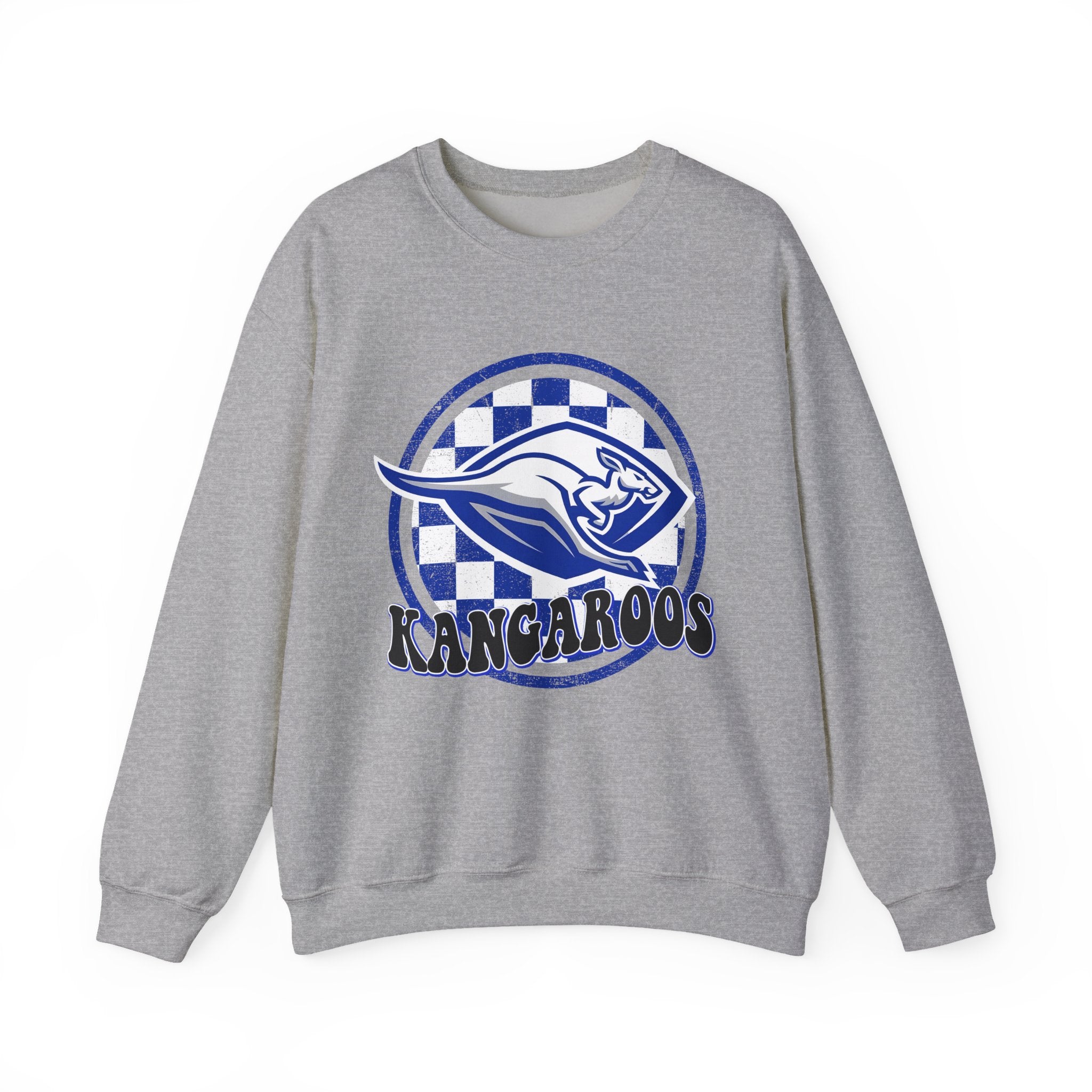 Kangaroos Crewneck Sweatshirt — Retro Mascot Sports Pullover