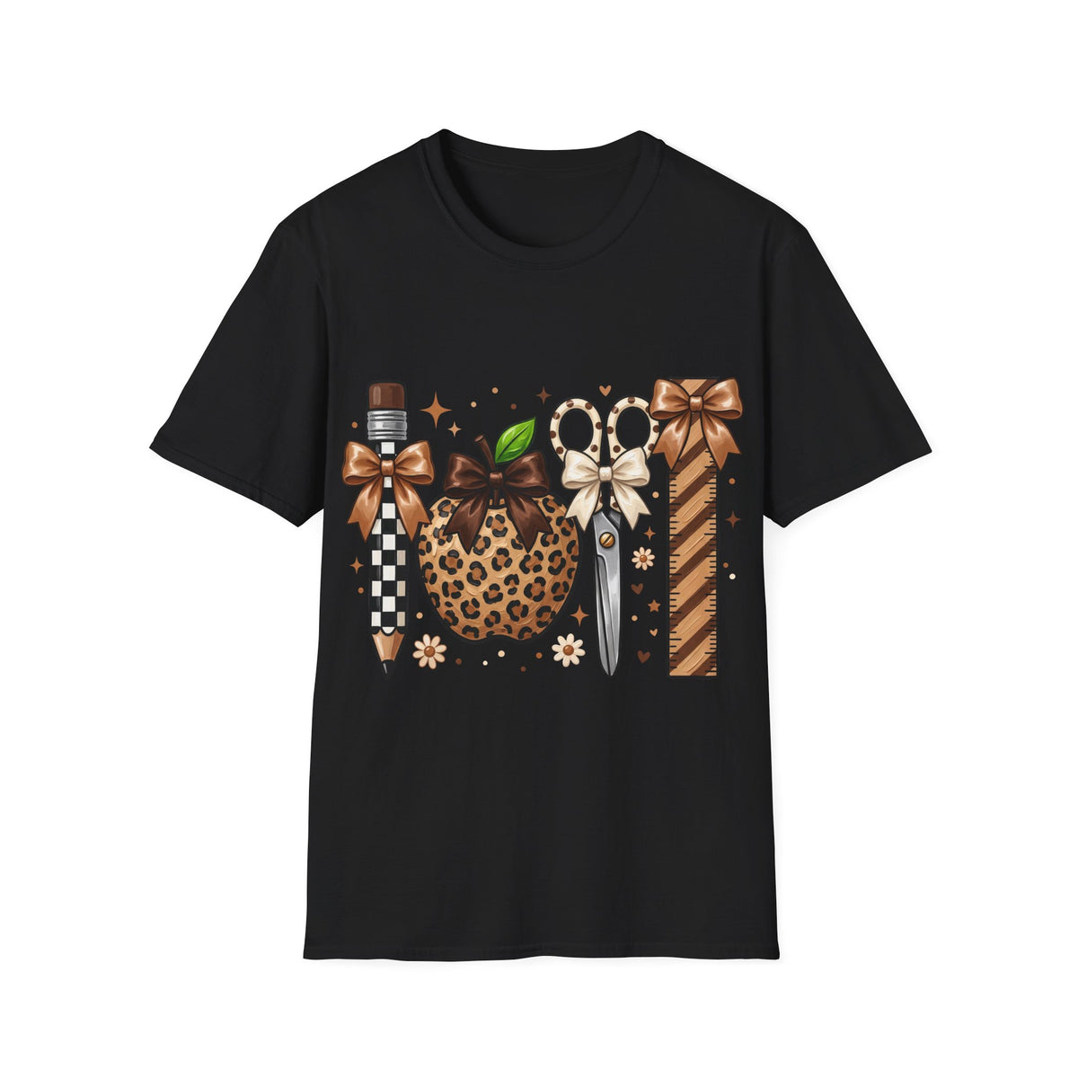 Leopard Apple Scissors T‑Shirt