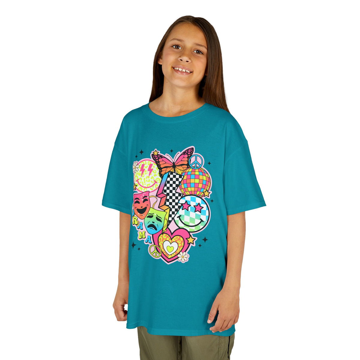 Kids Drama T-Shirt — Colorful Happy Collage