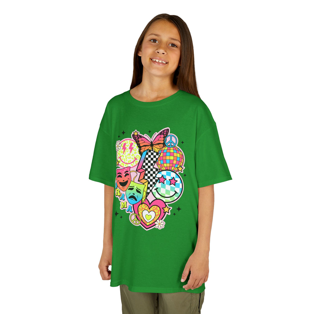 Kids Drama T-Shirt — Colorful Happy Collage