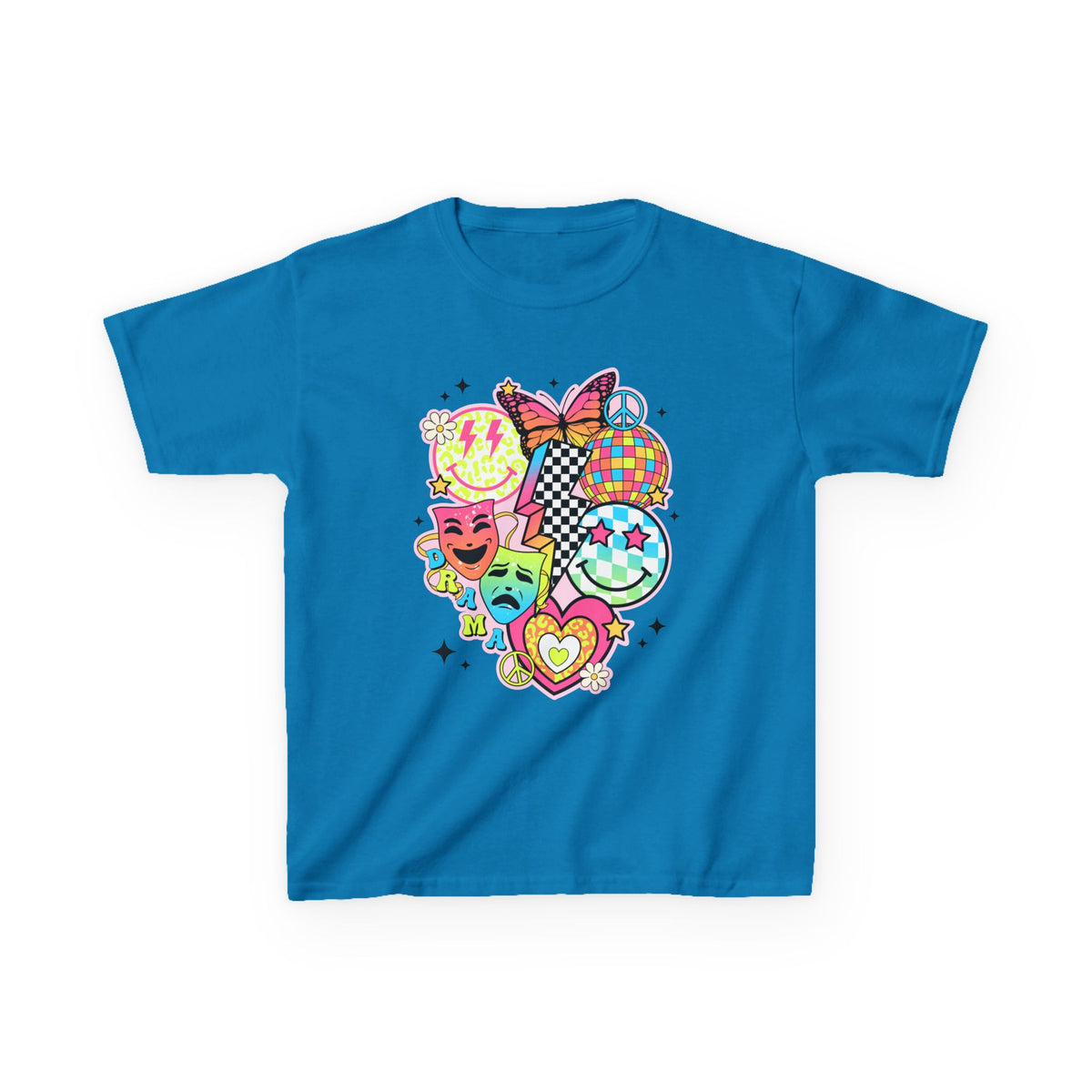 Kids Drama T-Shirt — Colorful Happy Collage