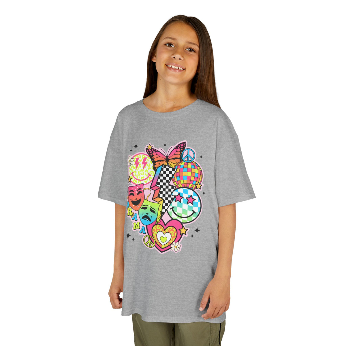 Kids Drama T-Shirt — Colorful Happy Collage