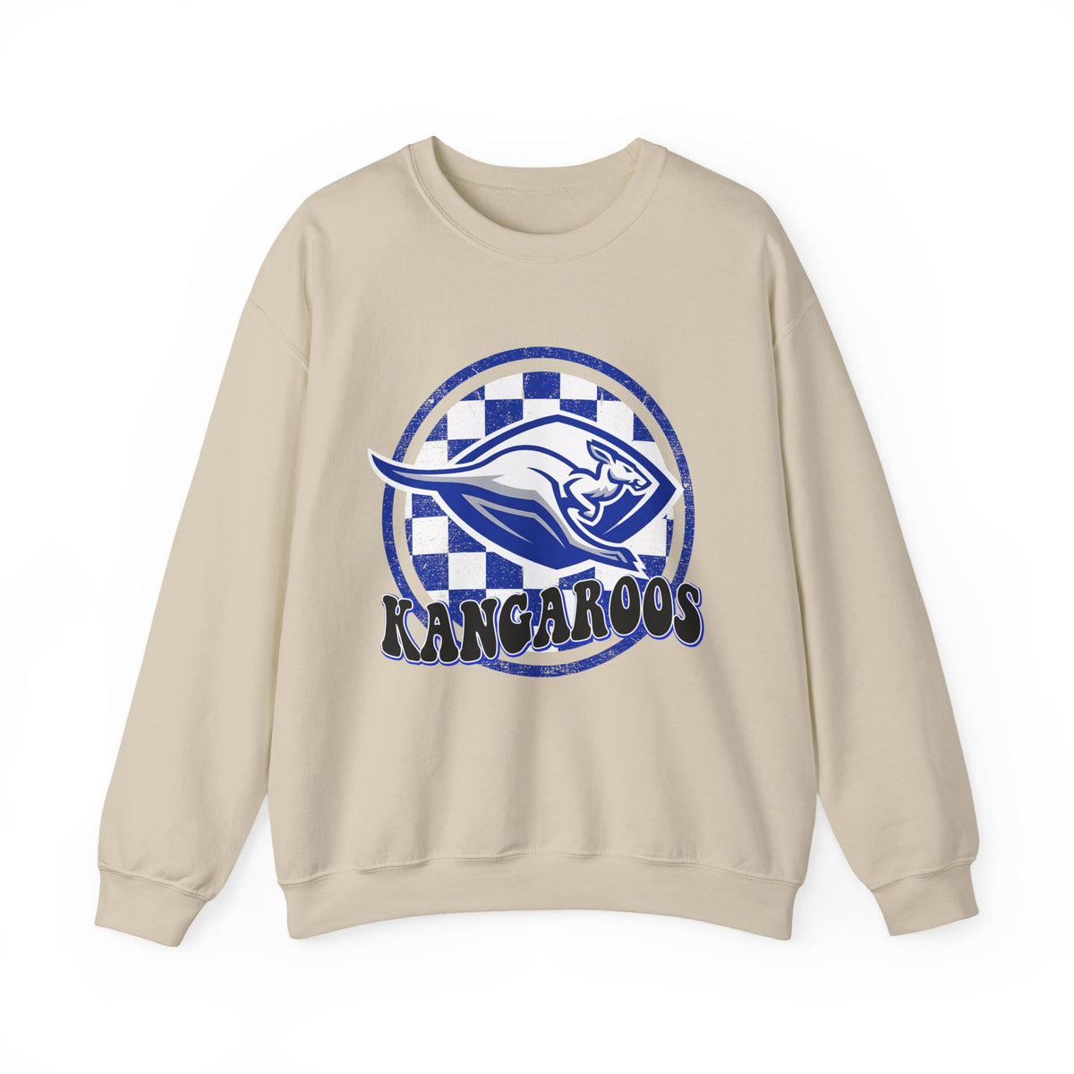 Kangaroos Crewneck Sweatshirt — Retro Mascot Sports Pullover
