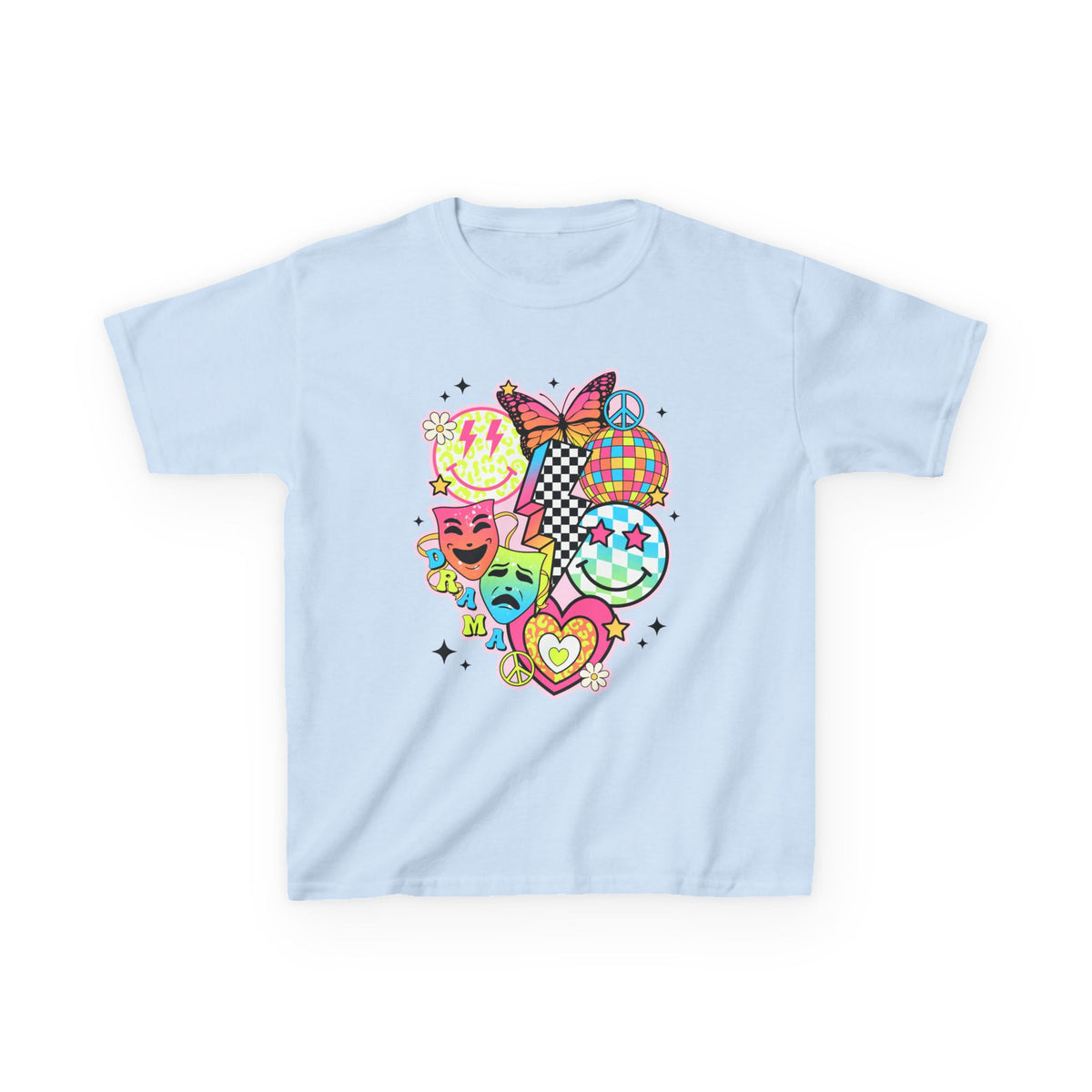 Kids Drama T-Shirt — Colorful Happy Collage