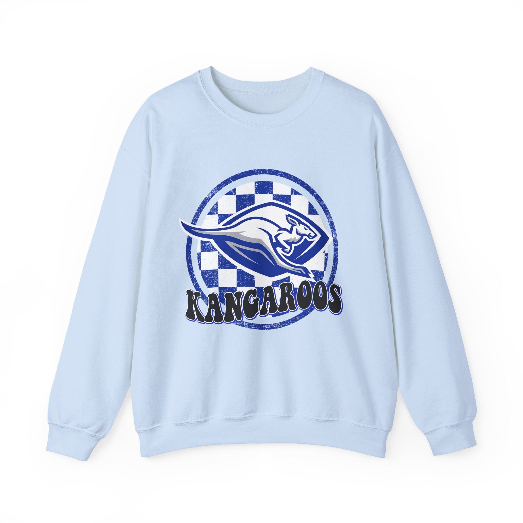 Kangaroos Crewneck Sweatshirt — Retro Mascot Sports Pullover