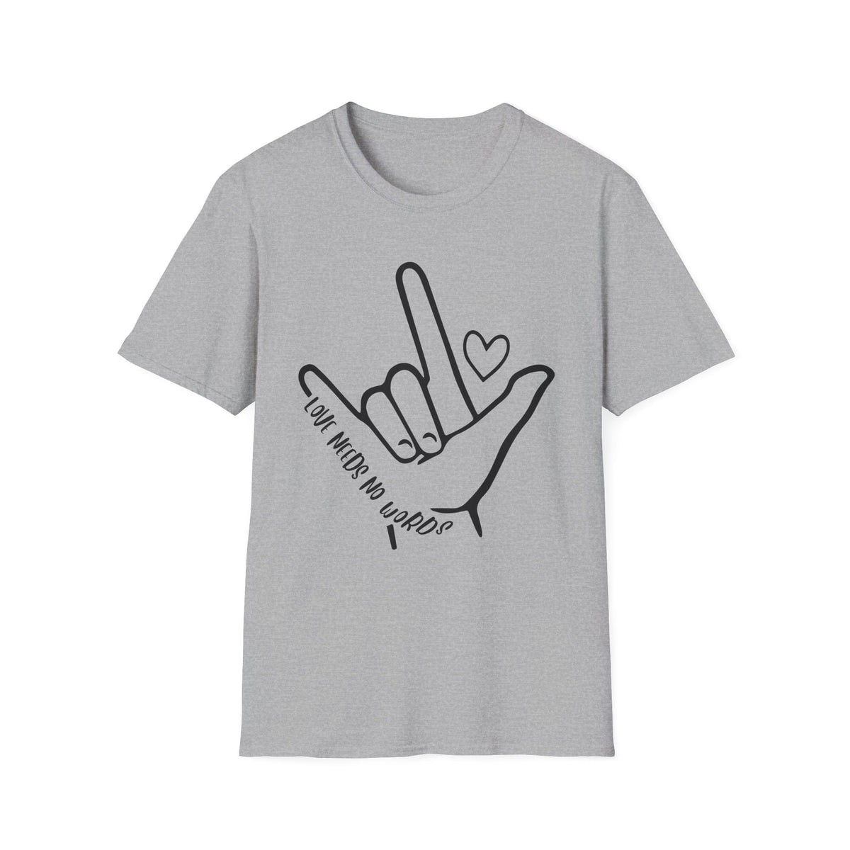 ASL 'I Love You' T-Shirt – Hand Sign Graphic Tee