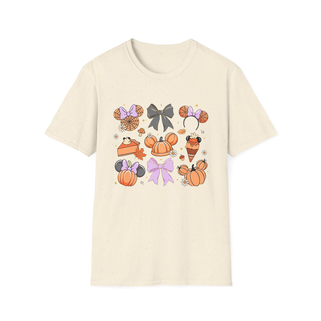 Halloween Pumpkin Mouse Ears T-Shirt