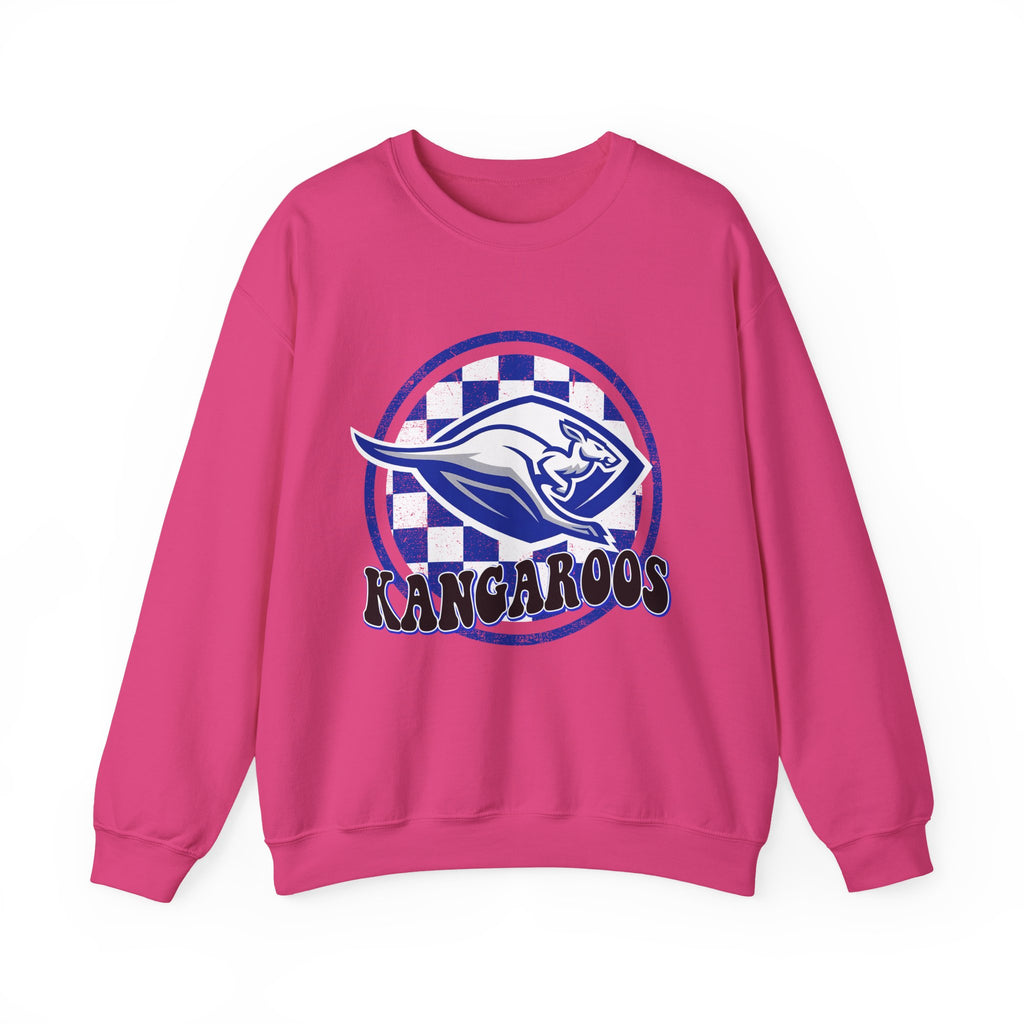 Kangaroos Crewneck Sweatshirt — Retro Mascot Sports Pullover
