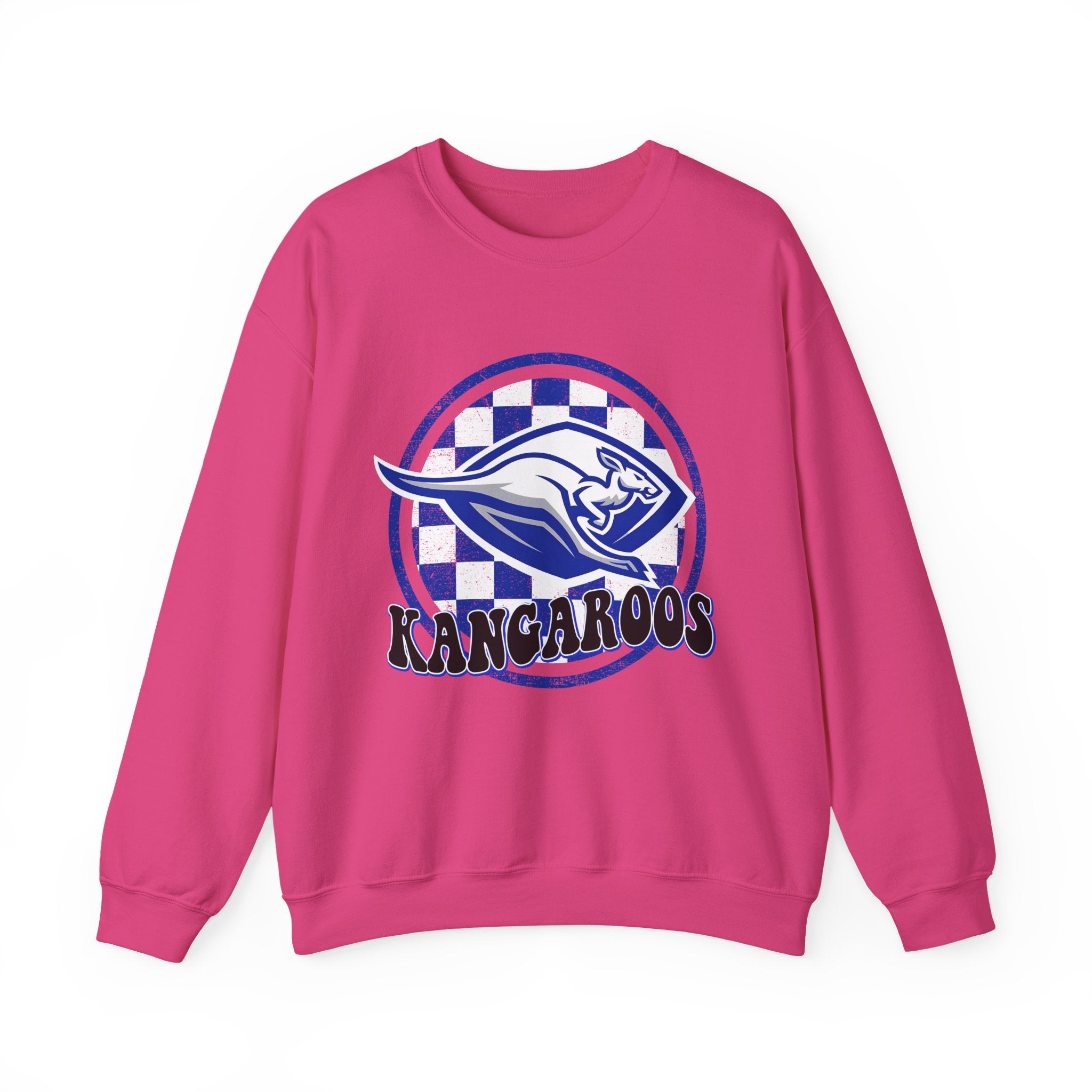 Kangaroos Crewneck Sweatshirt — Retro Mascot Sports Pullover